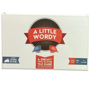 A Little Wordy Game by Exploding Kittens - Factory Sealed 2 Player Tile Game NIB